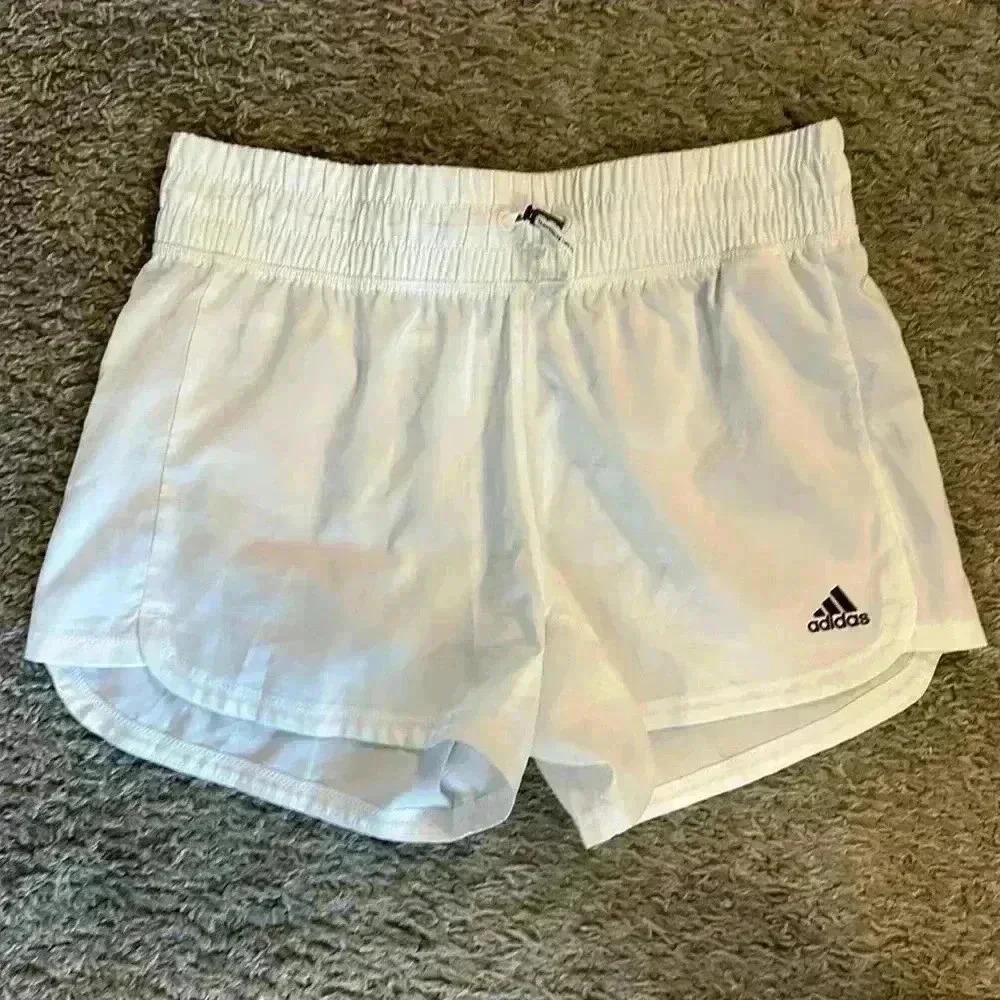 Like new! Women’s Adidas Shorts (unlined) size S - White
